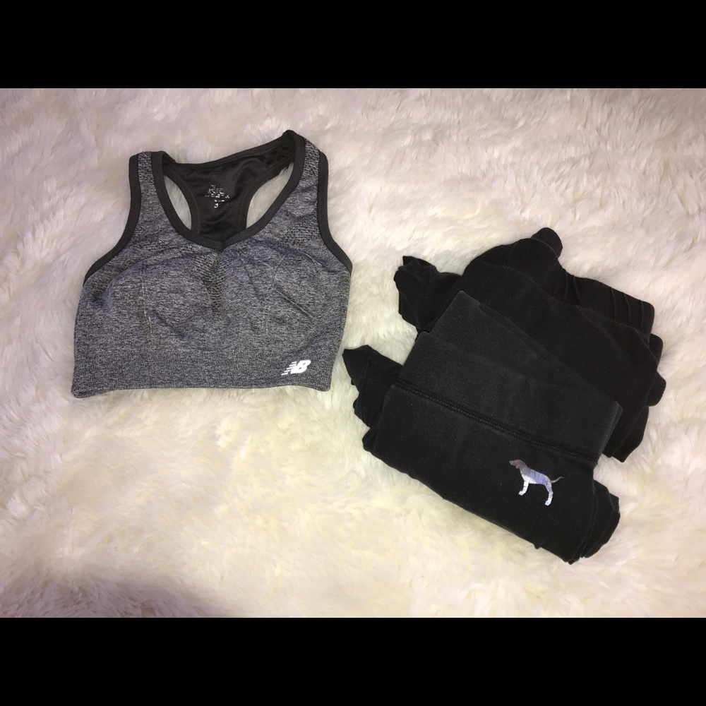 Leggings and sports bra